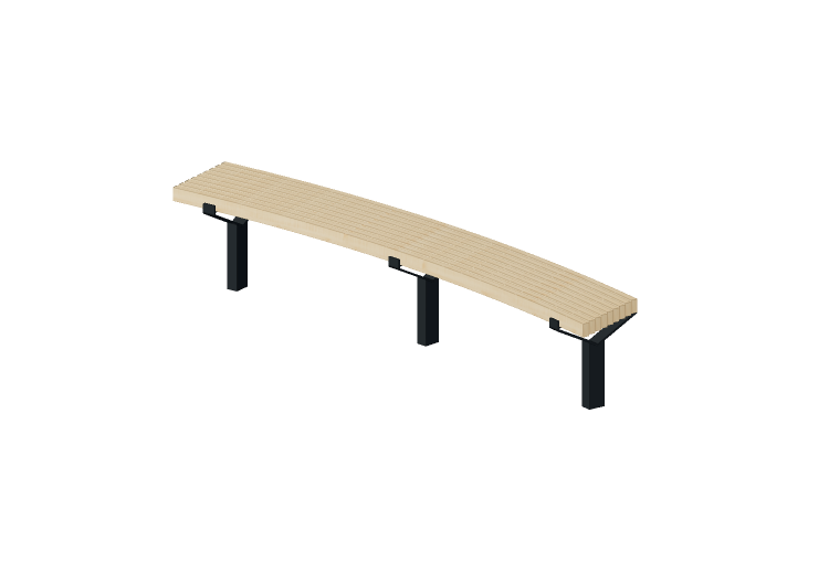 Panchine e Fioriere 3D - Panchina in legno - Nola - Luma... Panchine e Fioriere 3D - Panchina in legno - Nola - Luma...
