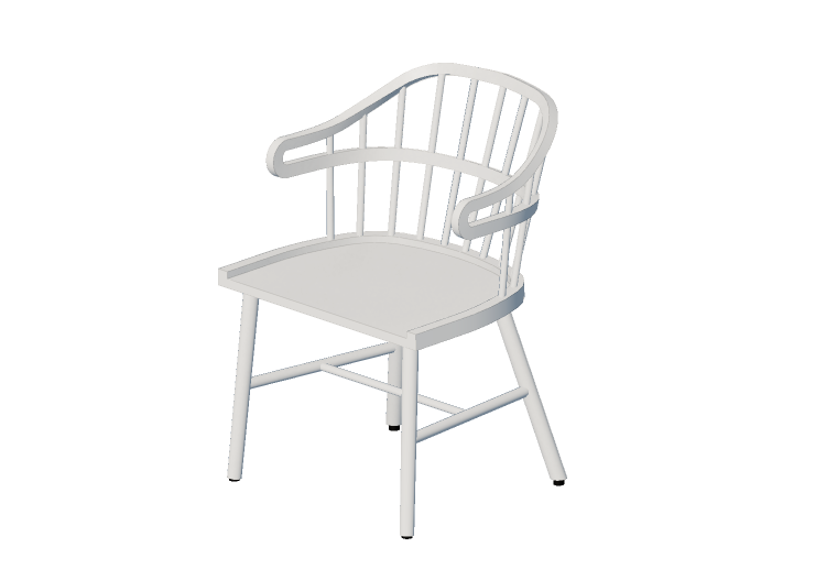 Sillas 3D - Silla de madera lacada - Nordic Care - Curt 090... Sillas 3D - Silla de madera lacada - Nordic Care - Curt 090...