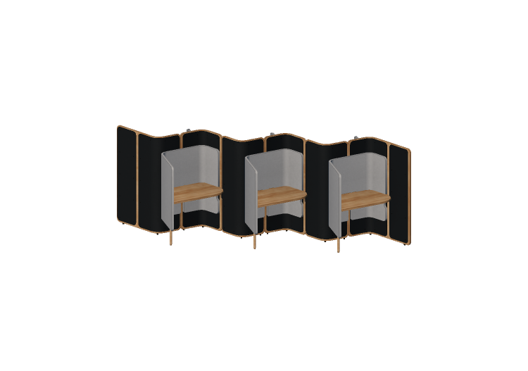 Bureaux 3D - Cabine avec bureau pour bureau - Orangebox –... Bureaux 3D - Cabine avec bureau pour bureau - Orangebox –...