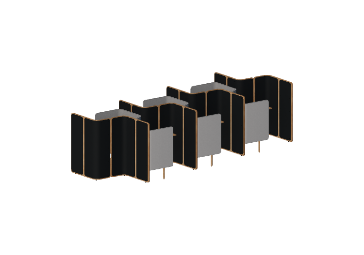 3D Desks - Office booth with desk - Orangebox – Coppice –... 3D Desks - Office booth with desk - Orangebox – Coppice –...