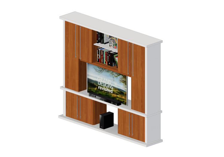3D Wall Cabinet - TV wall cabinet - Panda - Cubik 1 - Panda... 3D Wall Cabinet - TV wall cabinet - Panda - Cubik 1 - Panda...