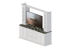 Pareti attrezzate 3D - Parete attrezzata - Panda - Media