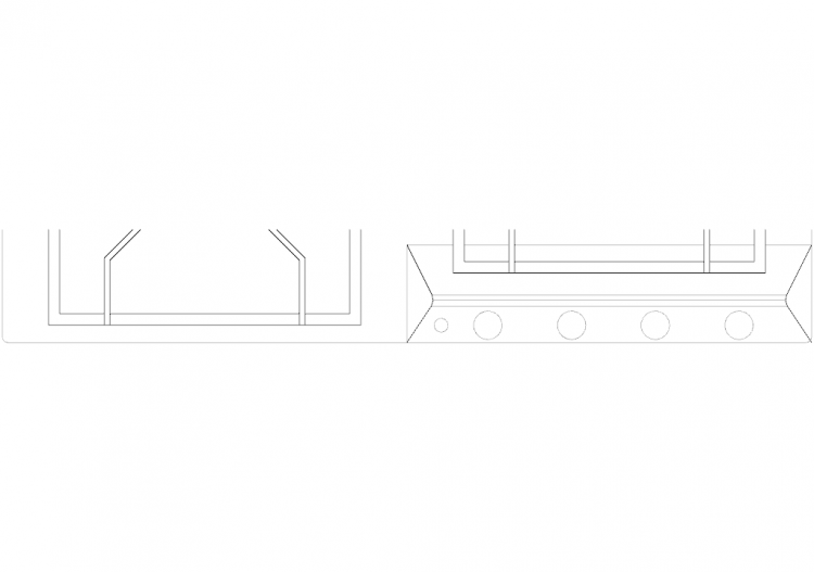 Kitchens DWG - 煤气灶 p51 02 - ACCA software