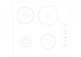 Cuisines DWG - Plans de cuisson 001