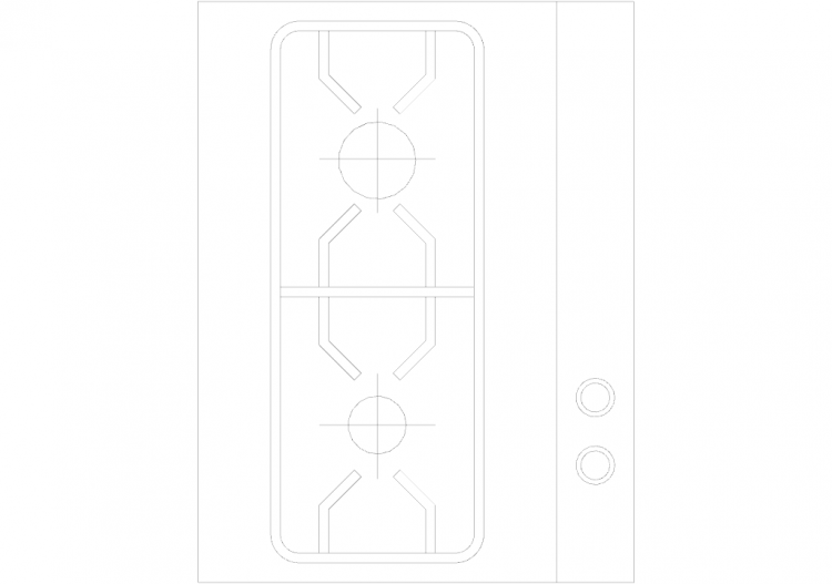Cuisines DWG - Plans de cuisson 002 - ACCA software