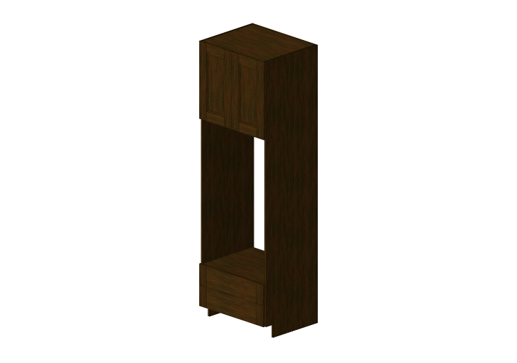 Muebles 3D - Mueble de madera con dos puertas y dos cajones... Muebles 3D - Mueble de madera con dos puertas y dos cajones...