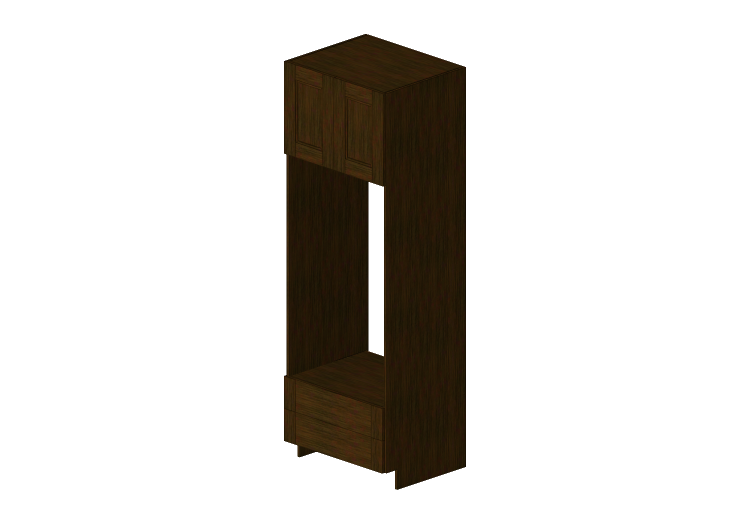 3D Furniture - Wooden cabinet with two door panels and two... 3D Furniture - Wooden cabinet with two door panels and two...