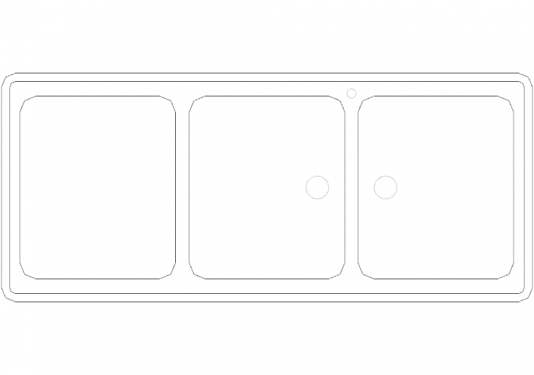 Cuisines DWG - Évier p50xl116 23 - ACCA software