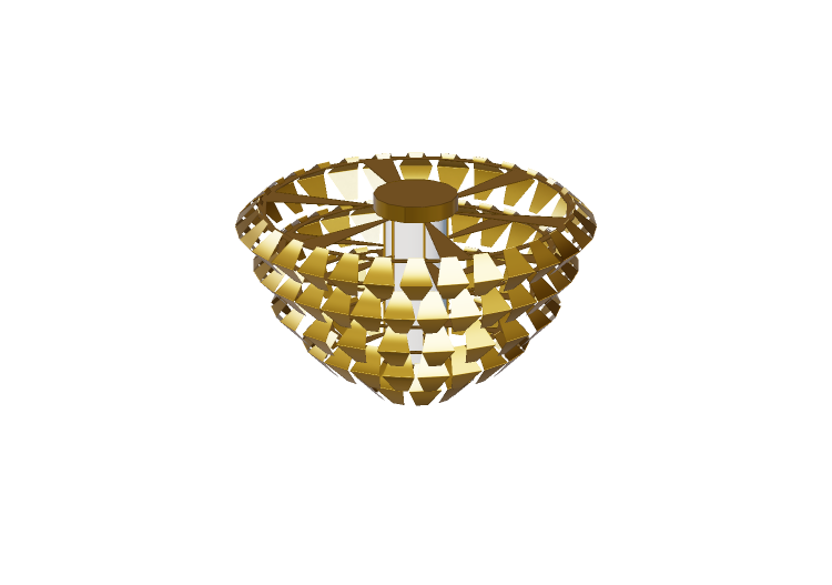Lâmpada do teto 3D - Luminária pendente - Panzeri – Agave -... Lâmpada do teto 3D - Luminária pendente - Panzeri – Agave -...
