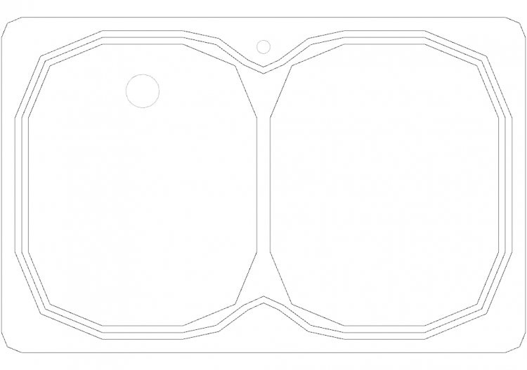 Cucine DWG - Lavello p50xl78 05 - ACCA software