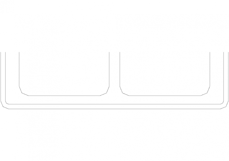 Kitchens DWG - Wash Basin p50xl85 17 - ACCA software