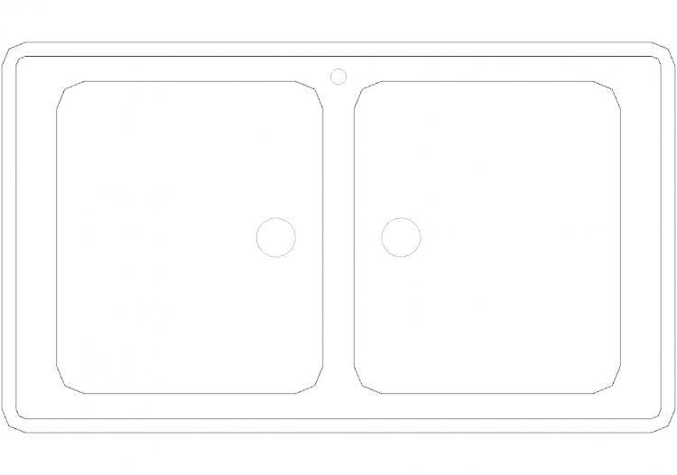 Cucine DWG - Lavello p50xl85 18 - ACCA software