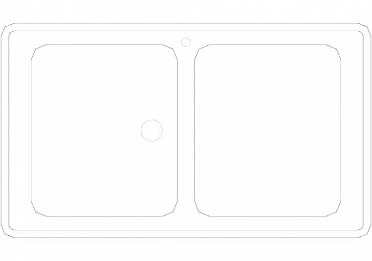 Cucine DWG - Lavello p50xl85 19 - ACCA software