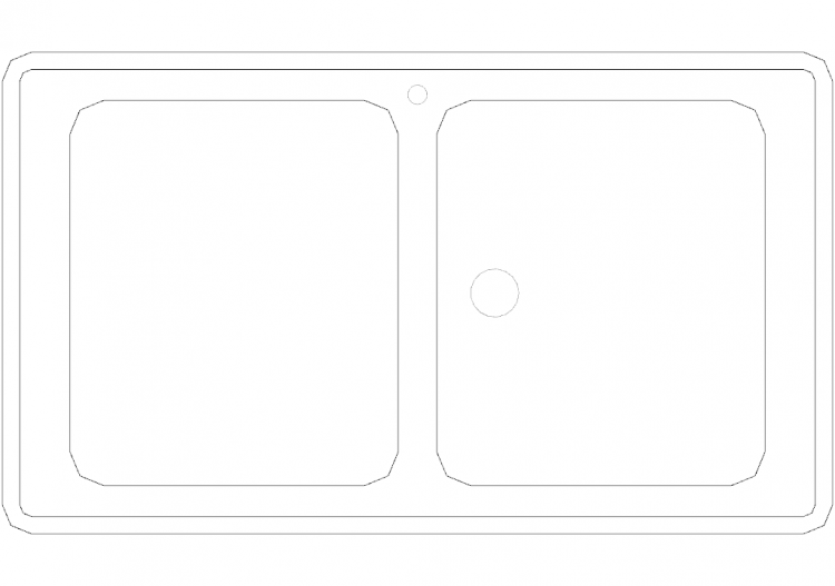 Cucine DWG - Lavello p50xl85 20 - ACCA software