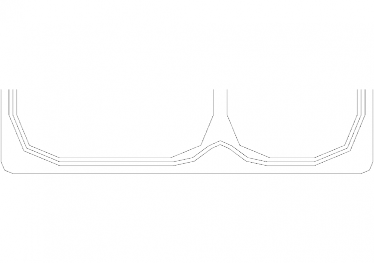Kitchens DWG - Wash Basin p50xl95 07 - ACCA software