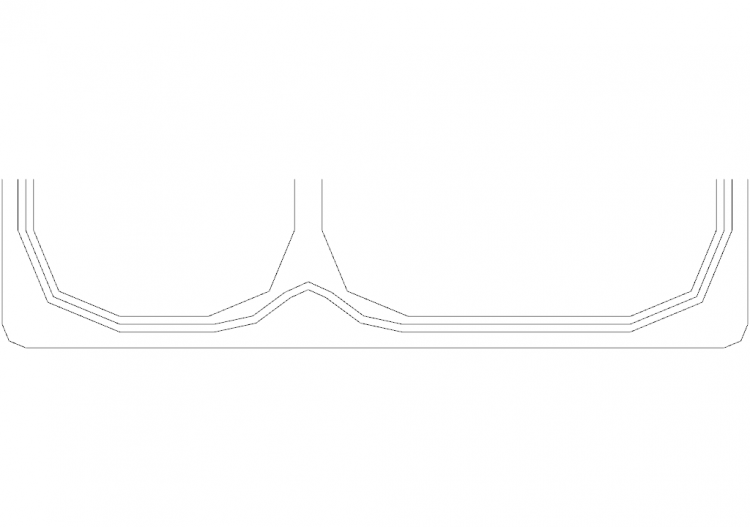 Kitchens DWG - Wash Basin p50xl95 08 - ACCA software