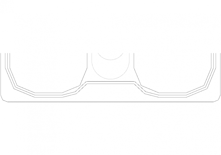 Kitchens DWG - Wash Basin p50xl95 11 - ACCA software