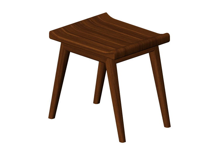 Cadeira 3D - Banqueta de madeira - Prima Linea - Cap -... Cadeira 3D - Banqueta de madeira - Prima Linea - Cap -...