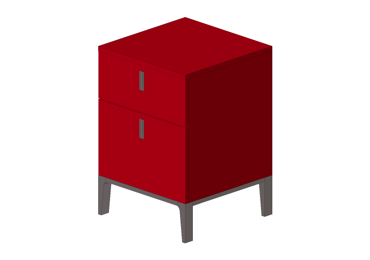 Letti 3D - Comodino in legno laccato - Prima Linea -... Letti 3D - Comodino in legno laccato - Prima Linea -...