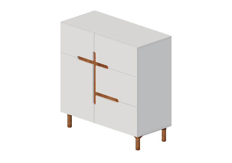 Armarios y Cómodas 3D - Cómoda de madera lacada - Prima... Armarios y Cómodas 3D - Cómoda de madera lacada - Prima...