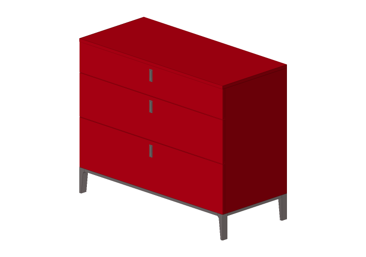 Armoires 3D - Commode en bois laqué - Prima Linea - Munique... Armoires 3D - Commode en bois laqué - Prima Linea - Munique...