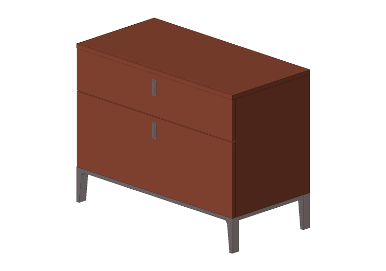 Armarios y Cómodas 3D - Mini cómoda de madera lacada -... Armarios y Cómodas 3D - Mini cómoda de madera lacada -...