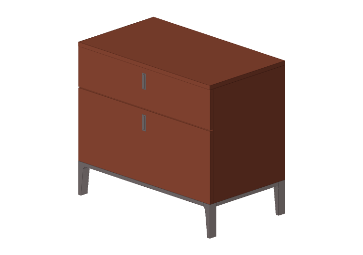 Armarios y Cómodas 3D - Mini cómoda de madera lacada -... Armarios y Cómodas 3D - Mini cómoda de madera lacada -...