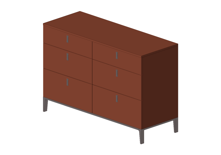 Wardrobes and Cabinets 3D - Chest of drawers in lacquered... Wardrobes and Cabinets 3D - Chest of drawers in lacquered...