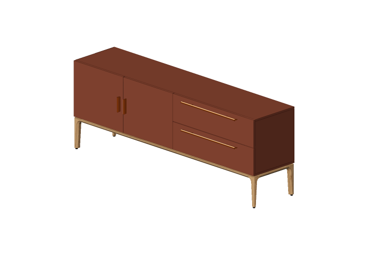 Muebles 3D - Buffet de madera lacada - Prima Linea -... Muebles 3D - Buffet de madera lacada - Prima Linea -...