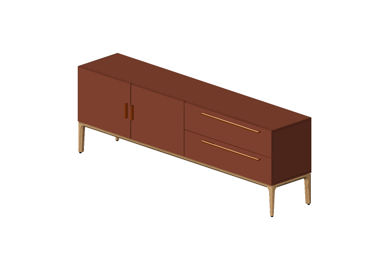 3D Furniture - Buffet in lacquered wood - Prima Linea -... 3D Furniture - Buffet in lacquered wood - Prima Linea -...