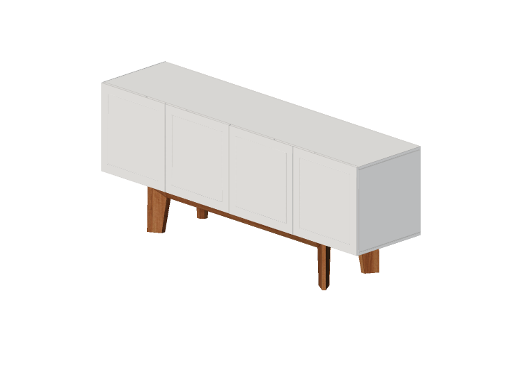 Mobili 3D - Buffet in legno laccato - Prima Linea - Alina -... Mobili 3D - Buffet in legno laccato - Prima Linea - Alina -...