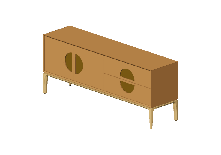 3D Furniture - Lacquered Wood Buffet - Prima Linea - Orion... 3D Furniture - Lacquered Wood Buffet - Prima Linea - Orion...