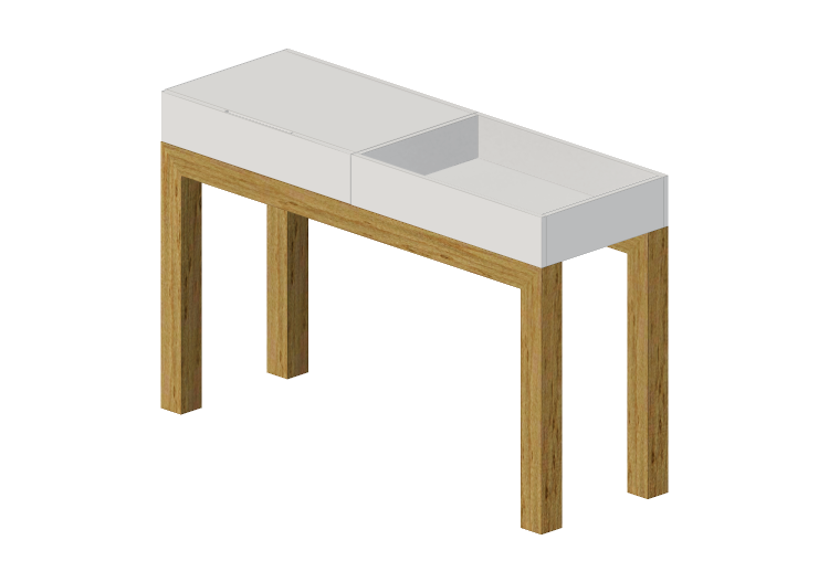 Muebles 3D - Aparador de madera lacada - Prima Linea -... Muebles 3D - Aparador de madera lacada - Prima Linea -...