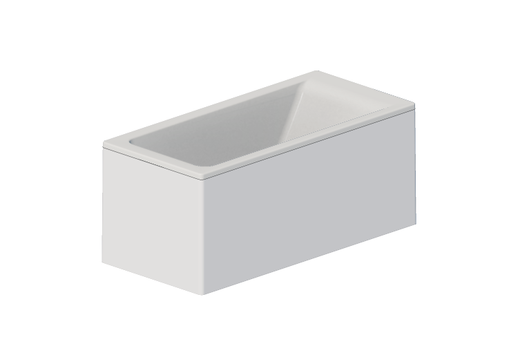 Banheiras 3D - Banheira retangular 150x70cm - Roca - Easy -... Banheiras 3D - Banheira retangular 150x70cm - Roca - Easy -...