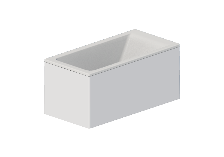 Baignoires 3D - Baignoire rectangulaire 140x70cm - Roca -... Baignoires 3D - Baignoire rectangulaire 140x70cm - Roca -...
