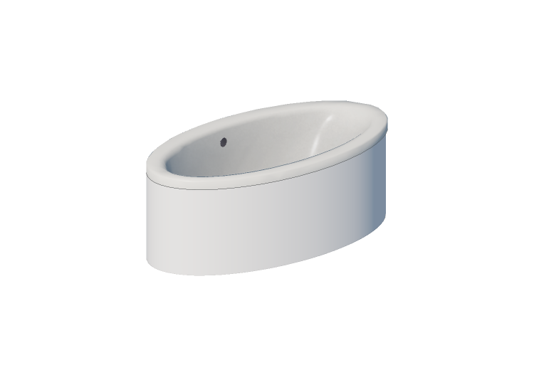 Banheiras 3D - Banheira oval 185x100cm - Roca - Georgia -... Banheiras 3D - Banheira oval 185x100cm - Roca - Georgia -...