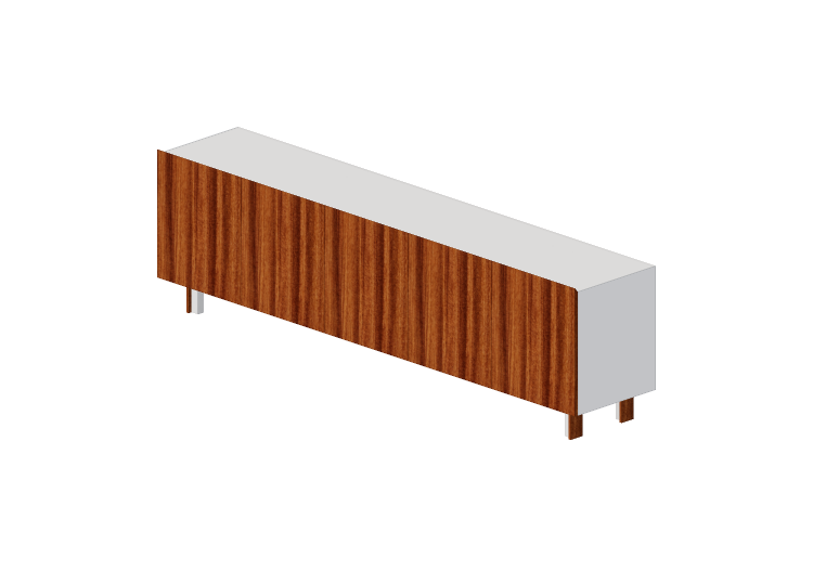Muebles 3D - Bufet de madera - Schuster - COPA 2600 -... Muebles 3D - Bufet de madera - Schuster - COPA 2600 -...