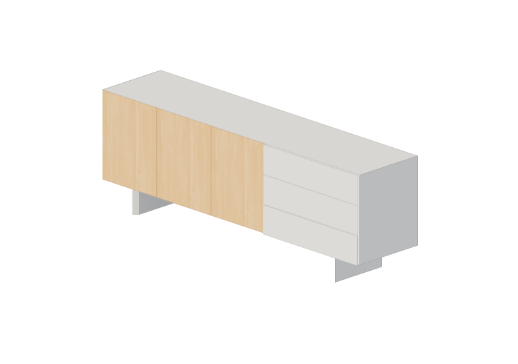 Mobili 3D - Buffet in legno - Schuster - TECLA 2200 -... Mobili 3D - Buffet in legno - Schuster - TECLA 2200 -...