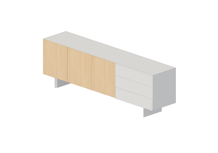 Mobili 3D - Buffet in legno - Schuster - TECLA 2400 -... Mobili 3D - Buffet in legno - Schuster - TECLA 2400 -...