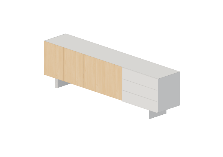 Muebles 3D - Bufet de madera - Schuster - TECLA 2600 -... Muebles 3D - Bufet de madera - Schuster - TECLA 2600 -...