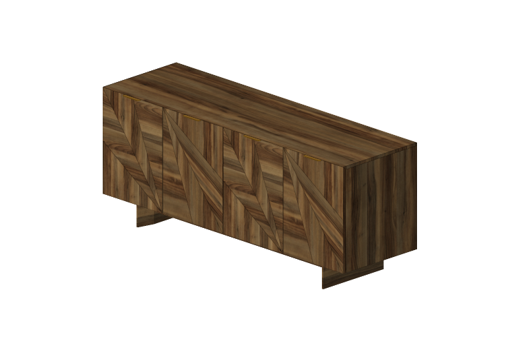 3D Furniture - Wood Buffet - Schuster - Folhas - Schuster 3D Furniture - Wood Buffet - Schuster - Folhas - Schuster