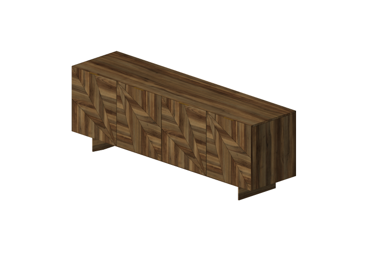 Meubles 3D - Buffet en bois - Schuster - Folhas - Schuster Meubles 3D - Buffet en bois - Schuster - Folhas - Schuster