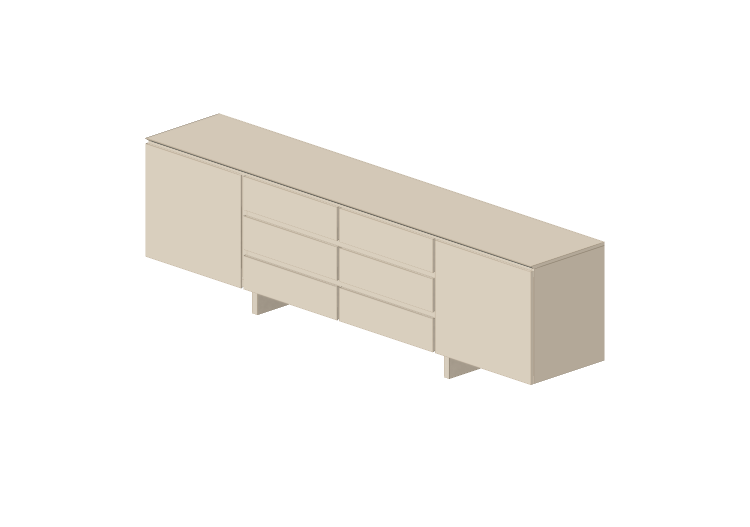 Muebles 3D - Buffet de madera - Schuster - Elisa - Schuster Muebles 3D - Buffet de madera - Schuster - Elisa - Schuster