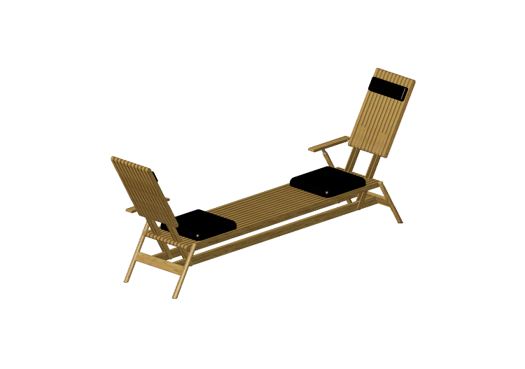 Espreguiçadeira e Camas 3D - Chaise de madeira - Schuster -... Espreguiçadeira e Camas 3D - Chaise de madeira - Schuster -...