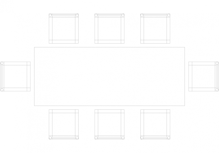 Kitchens DWG - Complete Table Set 05 - ACCA software