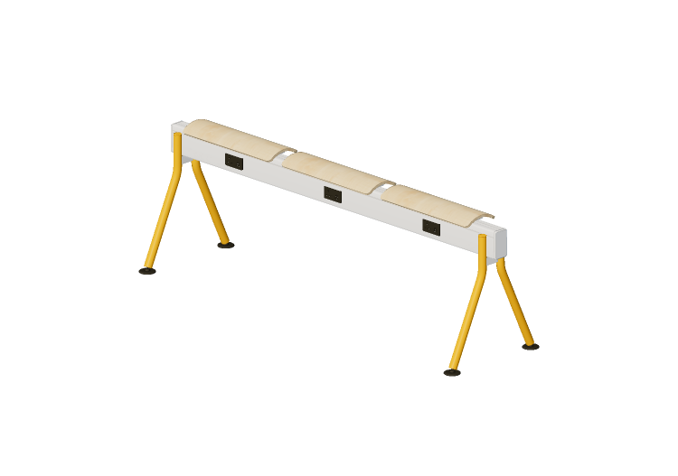 Sedie 3D - Panca con seduta in legno - Senator - Colab -... Sedie 3D - Panca con seduta in legno - Senator - Colab -...