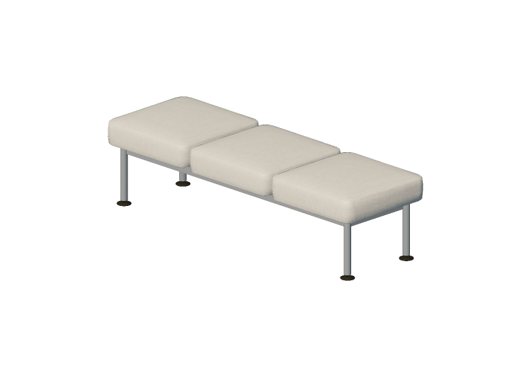 3D Sessel - 3-Sitzer-Sofa ohne Rückenlehnen - Senator -... 3D Sessel - 3-Sitzer-Sofa ohne Rückenlehnen - Senator -...