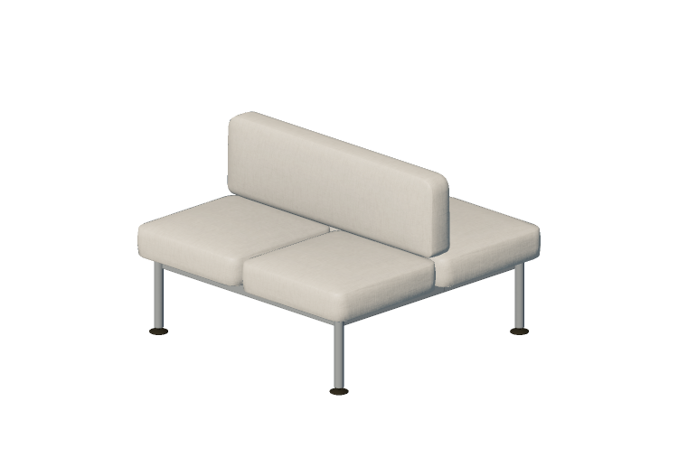 3D Sessel - 4-Sitzer-Sofa mit Rückenlehnen - Senator -... 3D Sessel - 4-Sitzer-Sofa mit Rückenlehnen - Senator -...