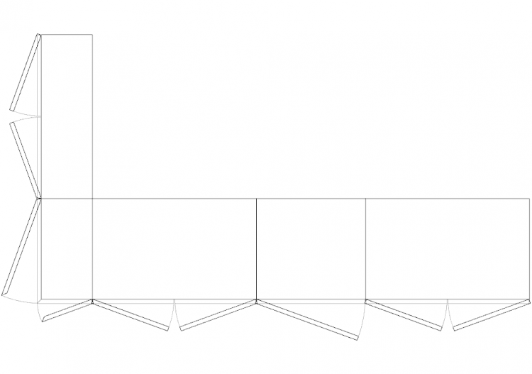 Mobili DWG - Angolo composizione 01 - ACCA software