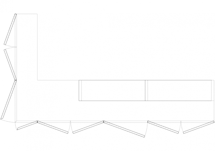 Mobili DWG - Angolo composizione 03 - ACCA software